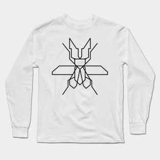 Trendy one line geometric design of insect bug Long Sleeve T-Shirt